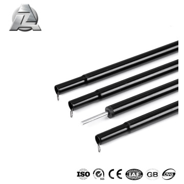 Small diameter durawrap expandable aluminum tent tube poles